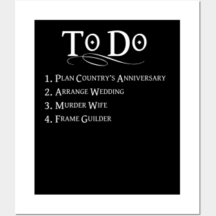 Princess Bride To Do List - White Lettering 31 Girls Posters and Art